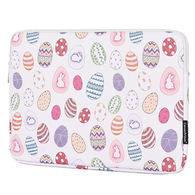 G52-01 Waterproof PU Leather + Soft Lining Patterned Laptop Protective Sleeve Bag for 11-inch Notebook