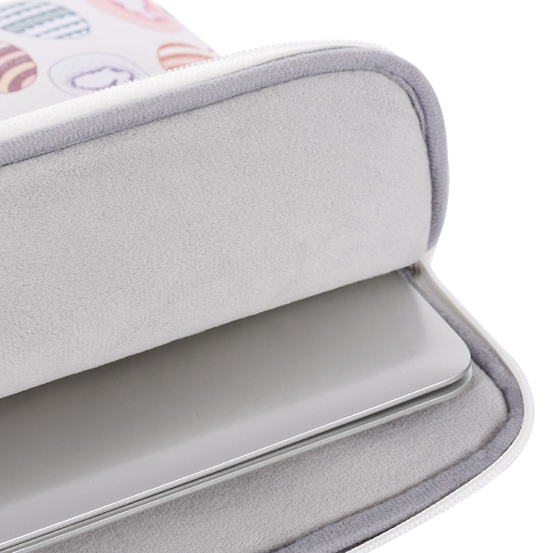 G52-01 Waterproof PU Leather + Soft Lining Patterned Laptop Protective Sleeve Bag for 11-inch Notebook