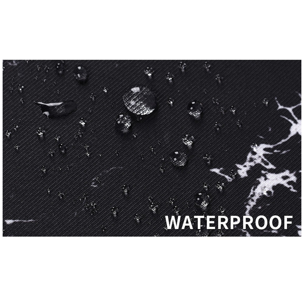 Canvasartisan H32-B01 14-inch Notebook Handbag Marble Pattern Shockproof Laptop Bag Case - Black