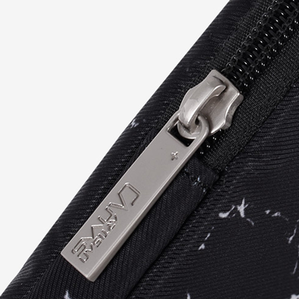Canvasartisan H32-B01 14-inch Notebook Handbag Marble Pattern Shockproof Laptop Bag Case - Black