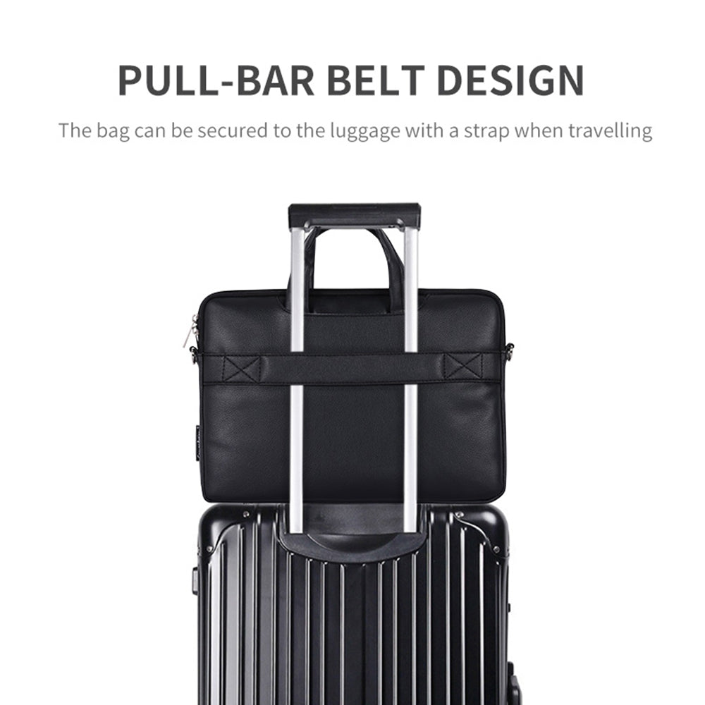 15inch PU Leather Laptop Hand Bag for Mi Game Zebra Pattern Zipper Pocket Notebook Computer Pouch Soft Lining Sleeve Case