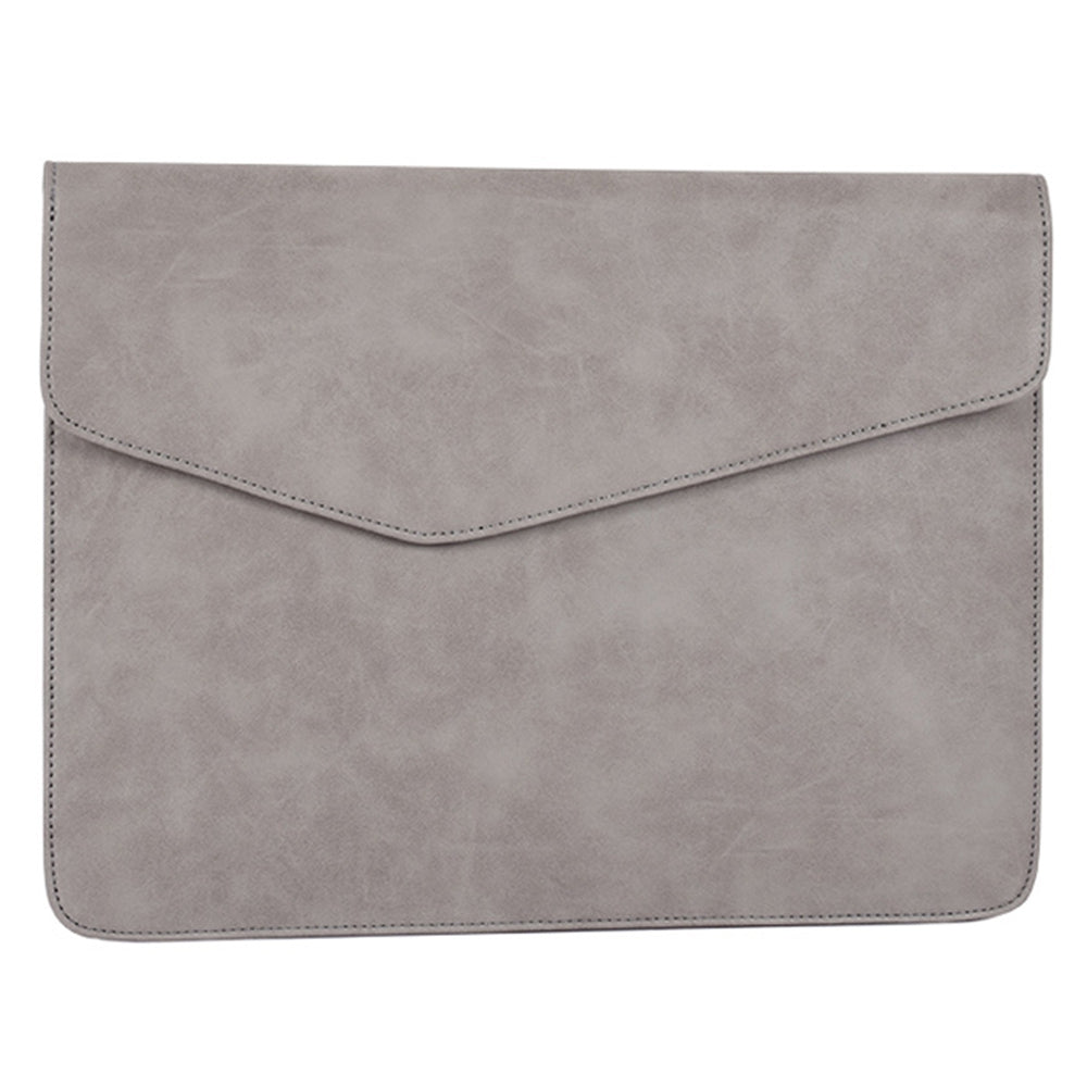 Canvasartisan EL11-03 14 Inch Shockproof Business Laptop Bag Envelope Computer Bag Laptop Sleeve Soft PU Leather Skin Cover - Black