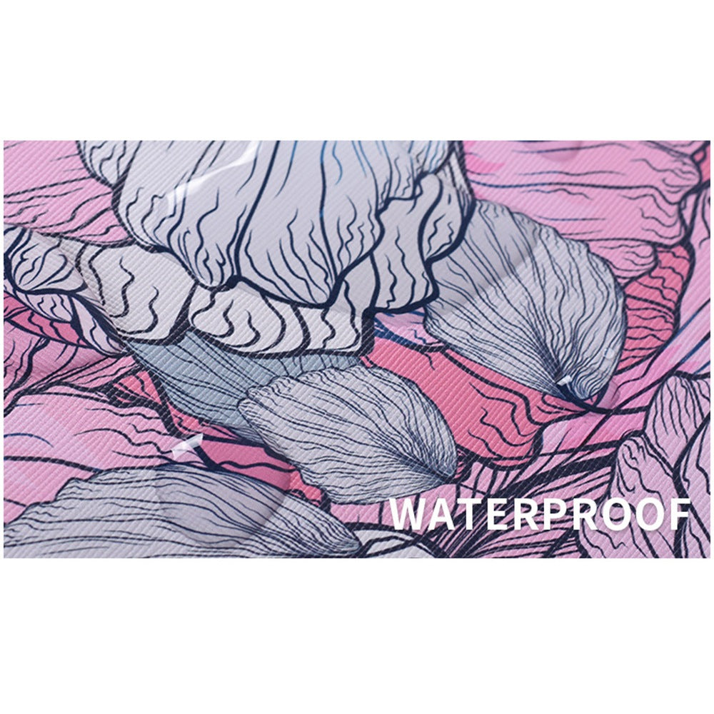 G56-T0111 13-inch Laptop Sleeve Flower Printed PU Leather Carrying Case with Small Bag