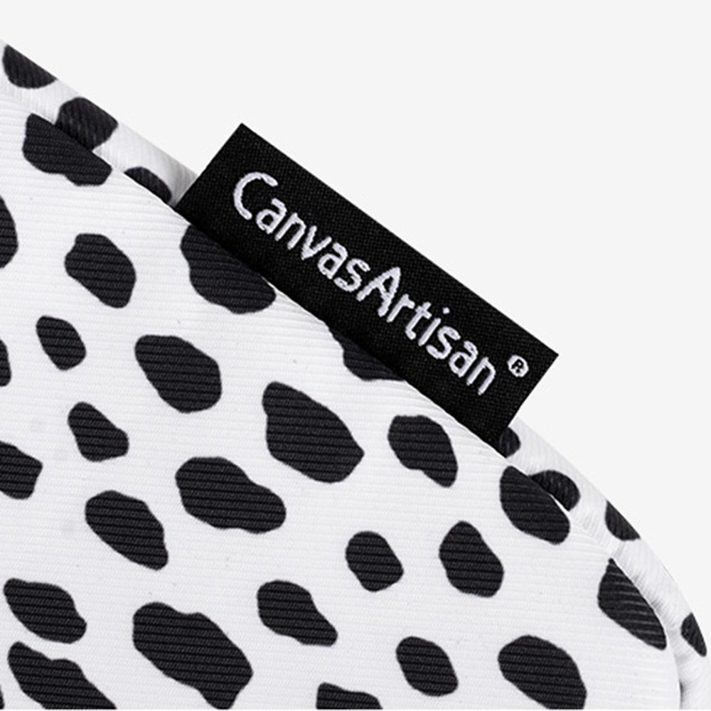 H36-T0121 for 12-inch Notebook Cow Grain Patterned Shock-Absorbed Laptop Protective Sleeve Bag with Small Bag for Extra Storage