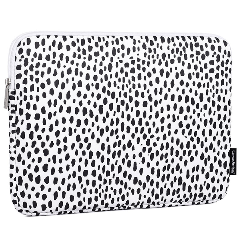 for 13-inch Notebook Polyester Surface Cow Grain Patterned Laptop Protective Sleeve Bag with Small Bag Storage Bag Set Laptop Accessory