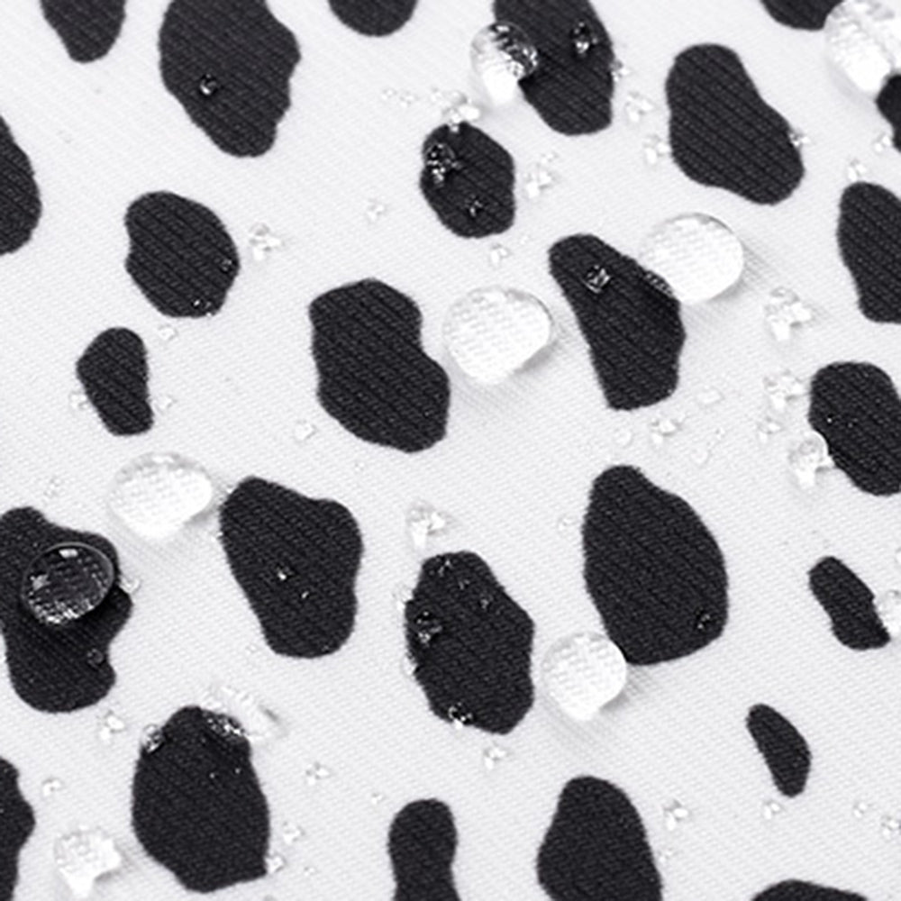 H36-T0121 for 14-inch Notebook Cow Grain Patterned Laptop Zippered Protective Bag Polyester Case with Small Bag Set