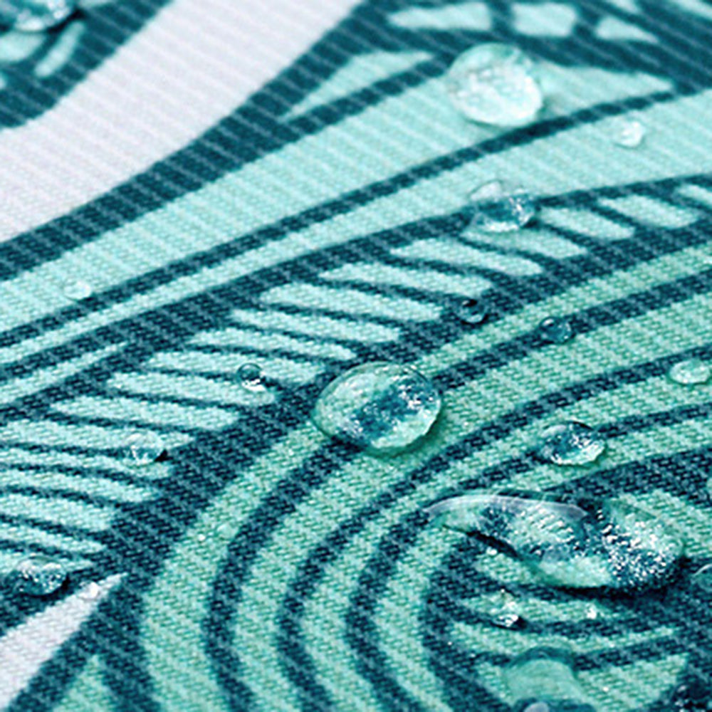 H3-04 14-inch Laptop Sleeve, Green Wave Pattern Lightweight Notebook Computer Bag