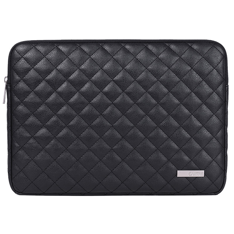 Canvasartisan L19-04 Rhombus Texture 15-inch Notebook Laptop Sleeve Cover PU Protective Case - Black