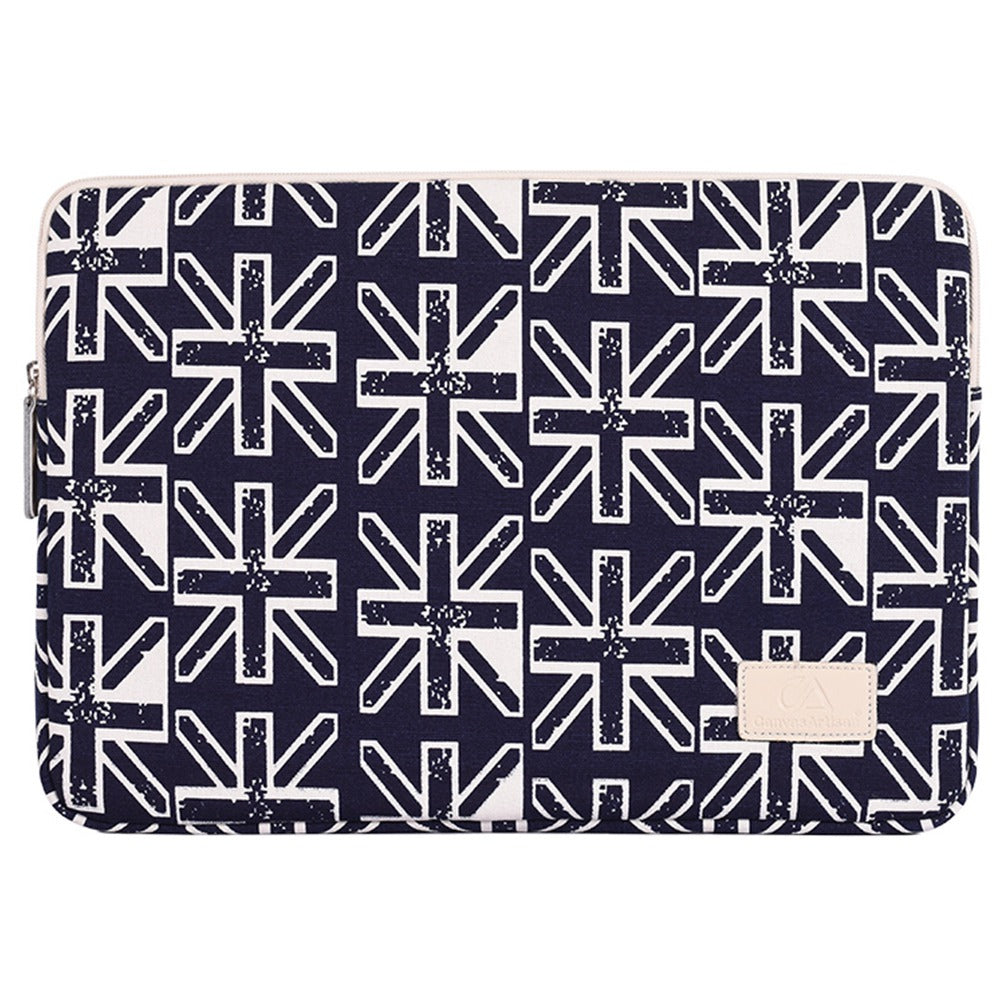 T51 Portable Carry Case for 15-inch Laptops Shockproof Storage Bag Digital Printing Pattern Canvas Sleeve Bag
