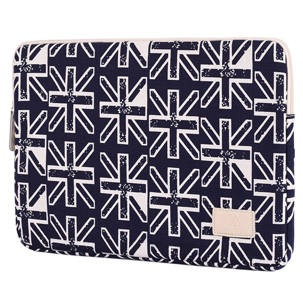 T51 Portable Carry Case for 15-inch Laptops Shockproof Storage Bag Digital Printing Pattern Canvas Sleeve Bag
