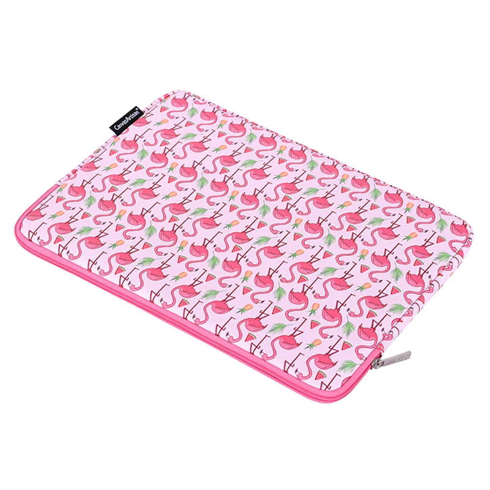 G58-01 Pattern Printed Sleeve Bag for 11-inch Laptops Portable PU Leather Carry Case Shockproof Storage Bag