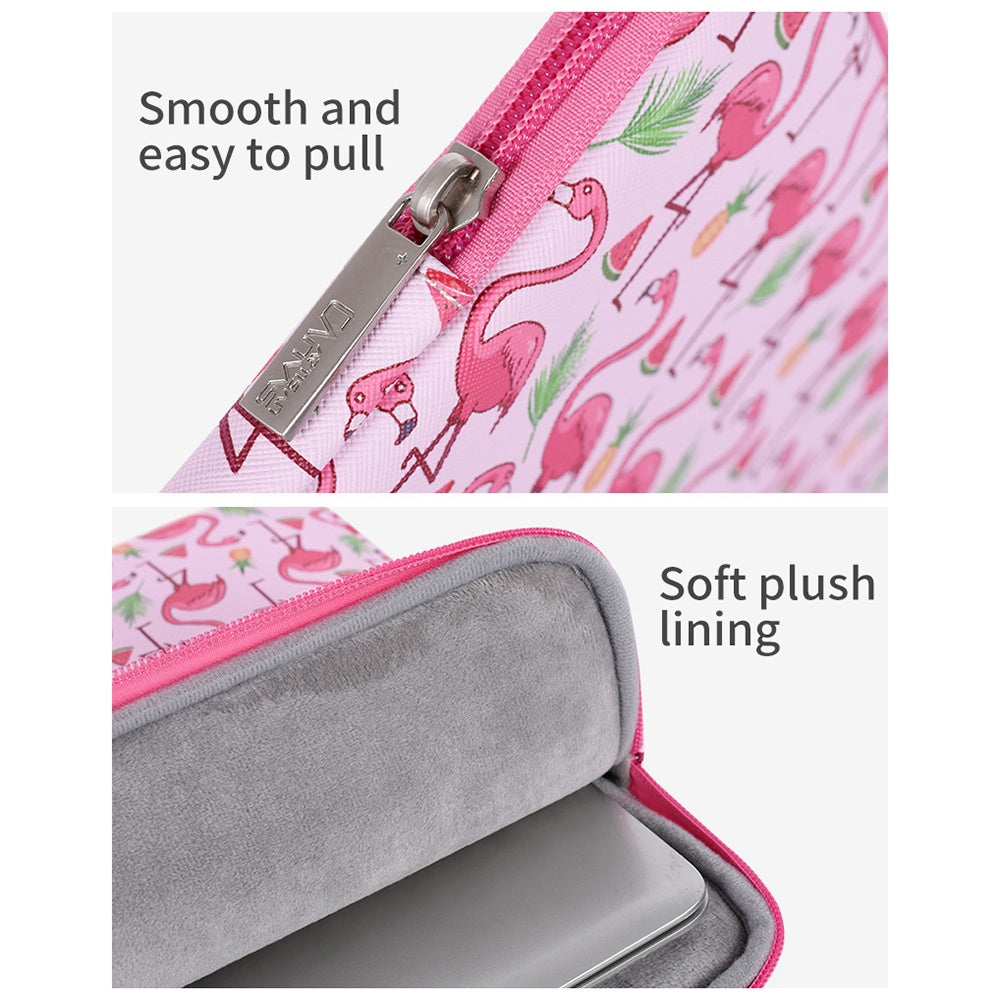 G58-01 Portable Slim Case for 15-inch Laptops Pattern Printed Sleeve Bag Shockproof PU Leather Carry Case