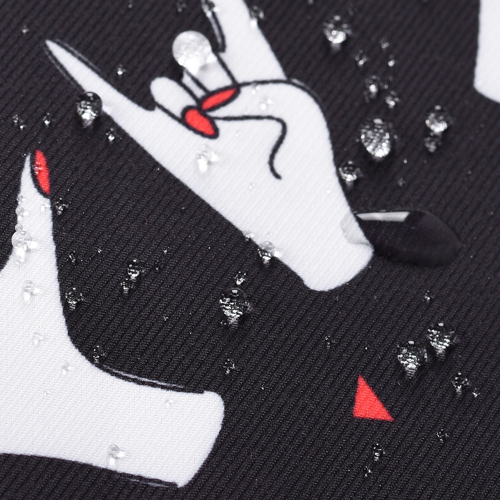 H21-01 Fingers Pattern Printed Portable Sleeve Bag for 13-inch Laptops Carry Case Shockproof Notebooks Bag