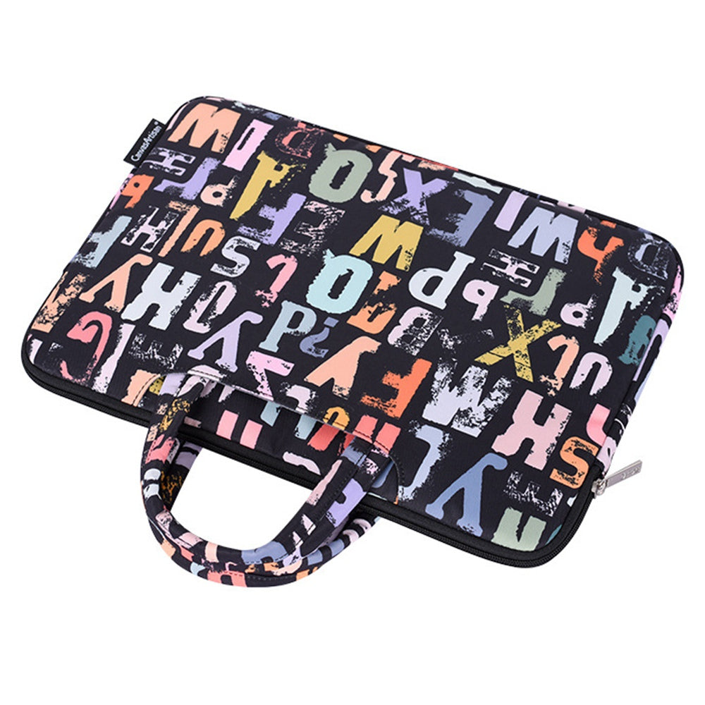 H18-B01 for 15-inch Notebook Patterned Laptop Protective Bag Zippered Outer Pocket Briefcase Handle Bag