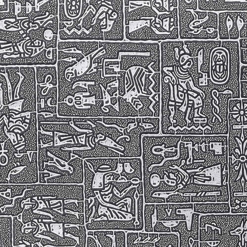 15inch Notebook Computer Bag Egypt Style Pattern Printing Laptop Storage Case Shoulder Bag with Front Pocket - Black