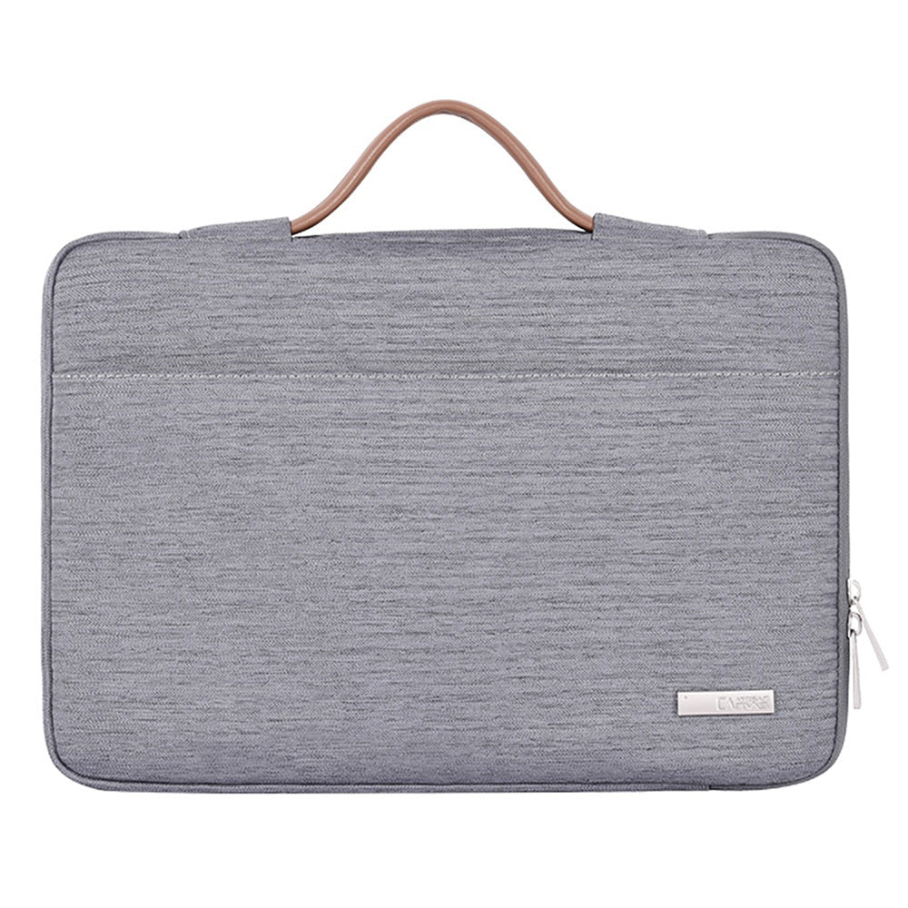 Canvasartian K28-05 13-inch Waterproof Laptop Protective Bag Notebook Handbag with Front Pocket - Grey