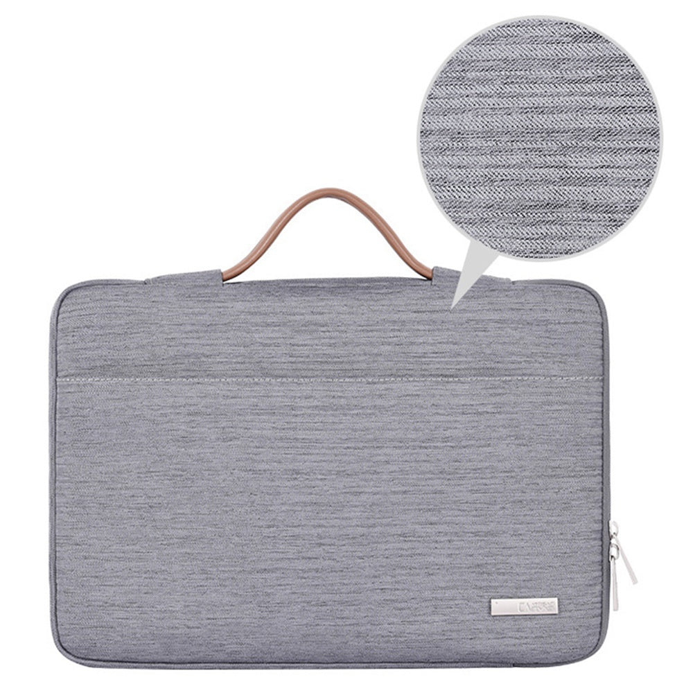 Canvasartian K28-05 13-inch Waterproof Laptop Protective Bag Notebook Handbag with Front Pocket - Grey