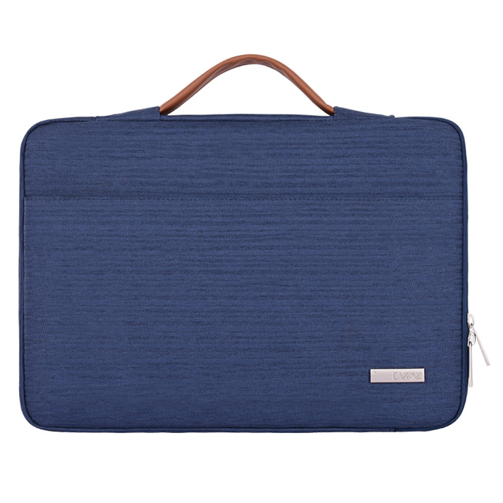 Canvasartian K28-05 13-inch Waterproof Laptop Protective Bag Notebook Handbag with Front Pocket - Blue