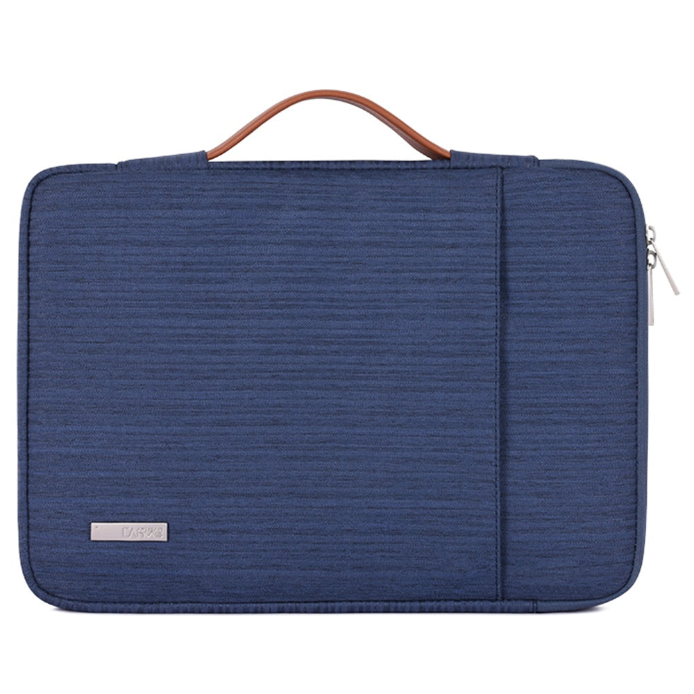 Canvasartian K28-19 13-inch Laptop Sleeve Shockproof Notebook Zipper Case with Vertical Pocket - Blue