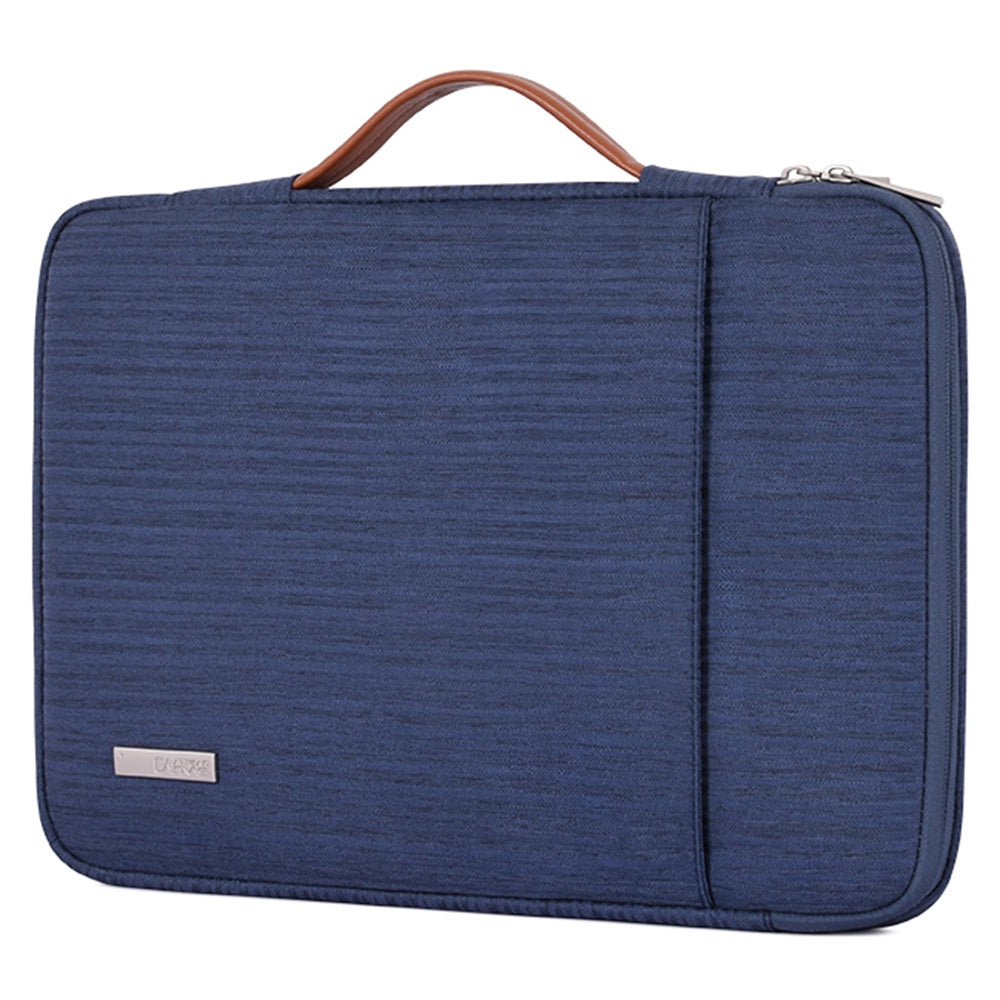 Canvasartian K28-19 13-inch Laptop Sleeve Shockproof Notebook Zipper Case with Vertical Pocket - Blue