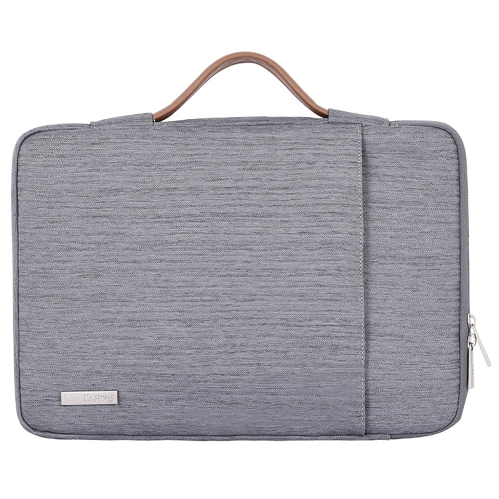 Canvasartian K28-19 13-inch Laptop Sleeve Shockproof Notebook Zipper Case with Vertical Pocket - Grey