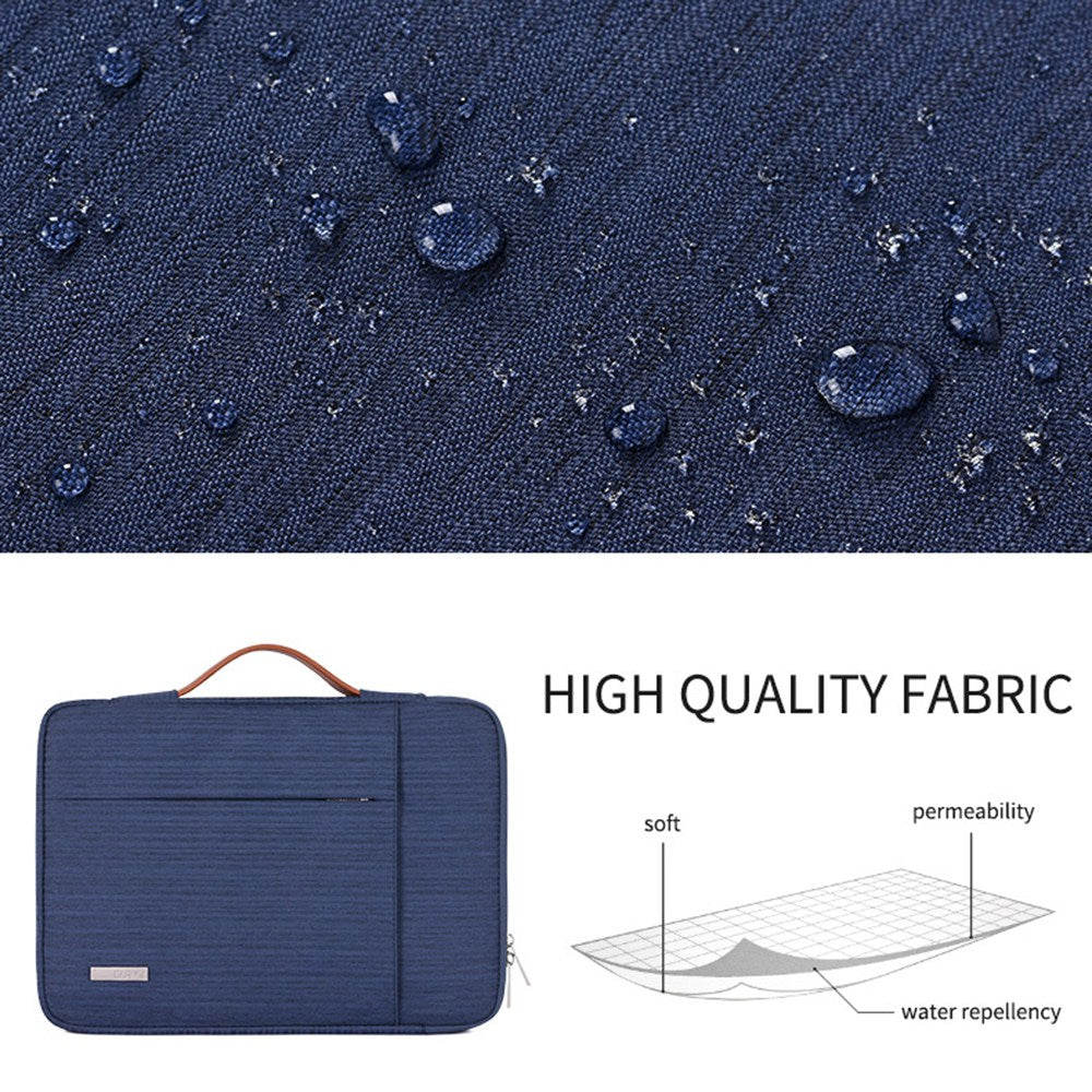 Canvasartian K28-20 Notebook Sleeve for 13-inch Laptop Zipper Case with Horizontal and Vertical Pockets - Blue