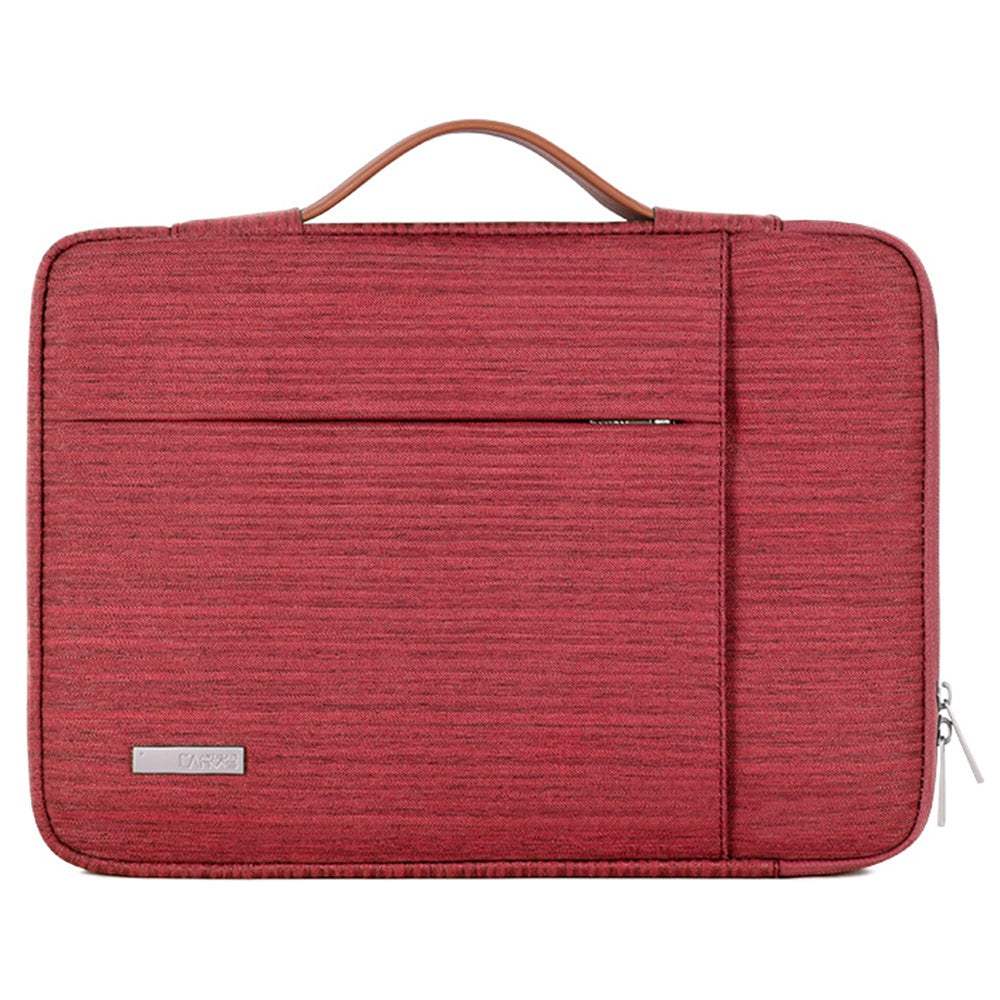 Canvasartian K28-20 Notebook Sleeve for 13-inch Laptop Zipper Case with Horizontal and Vertical Pockets - Red