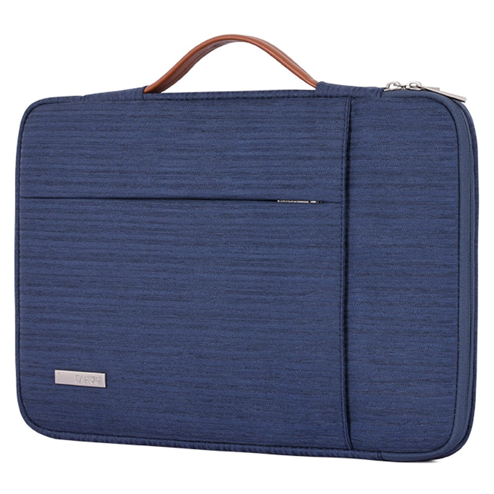 Canvasartian K28-20 Notebook Sleeve for 13-inch Laptop Zipper Case with Horizontal and Vertical Pockets - Red