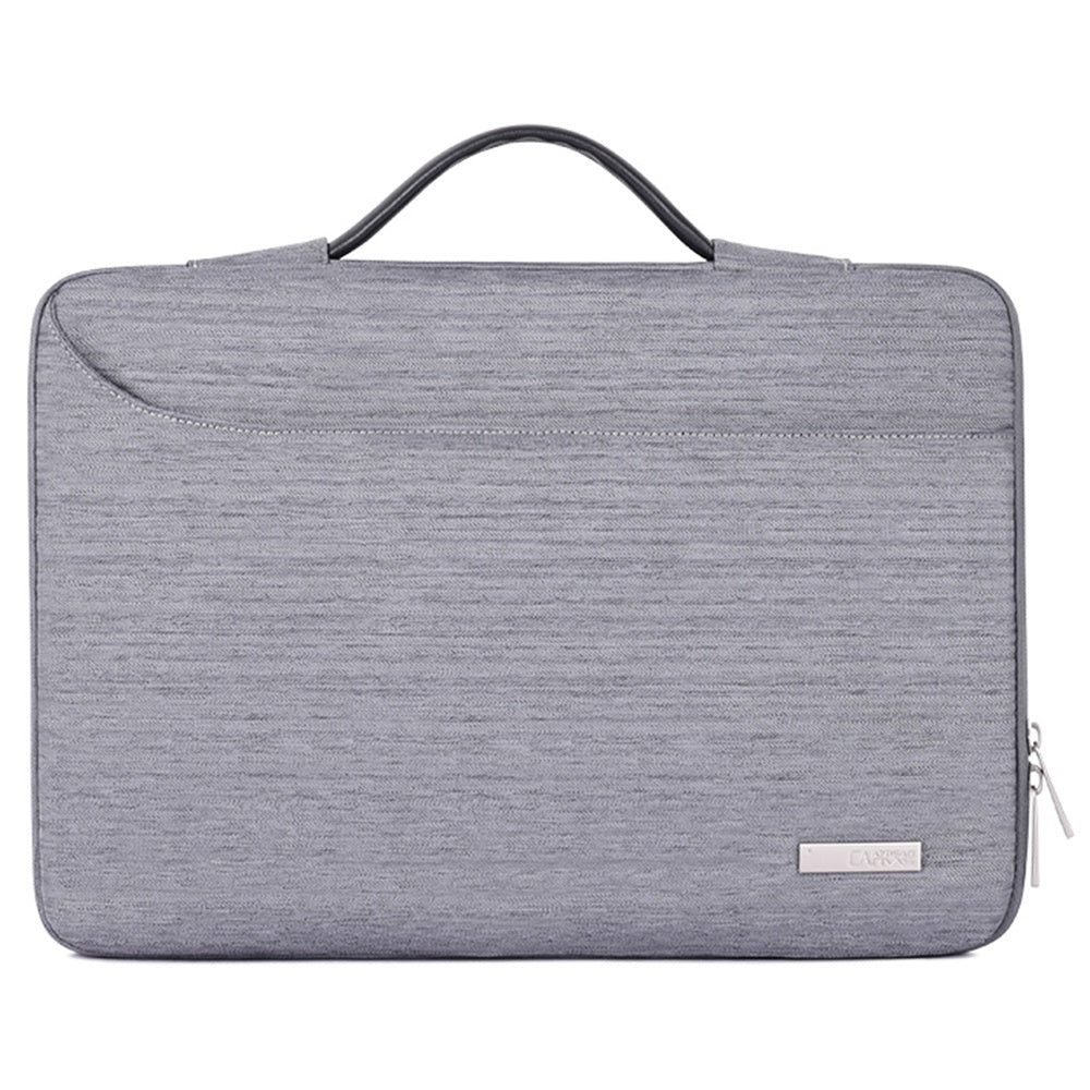 Canvasartian K28-22 13-inch Business Style Notebook Handbag Laptop Protective Bag with Front Pocket - Grey