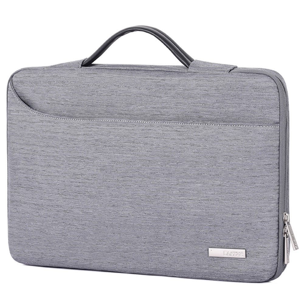Canvasartian K28-22 13-inch Business Style Notebook Handbag Laptop Protective Bag with Front Pocket - Grey