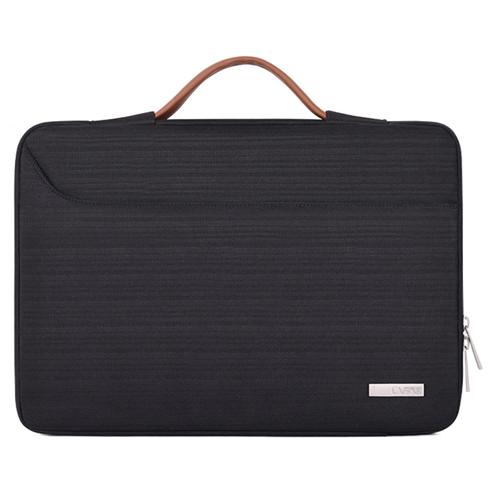 Canvasartian K28-22 13-inch Business Style Notebook Handbag Laptop Protective Bag with Front Pocket - Black