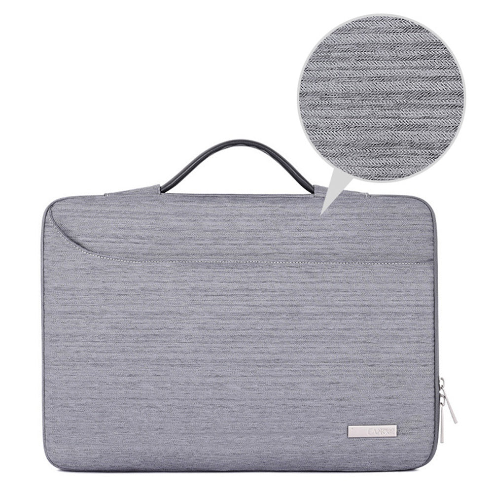 Canvasartisan K28-22 13-inch Business Style Notebook Handbag Laptop Protective Bag with Front Pocket - Light Green