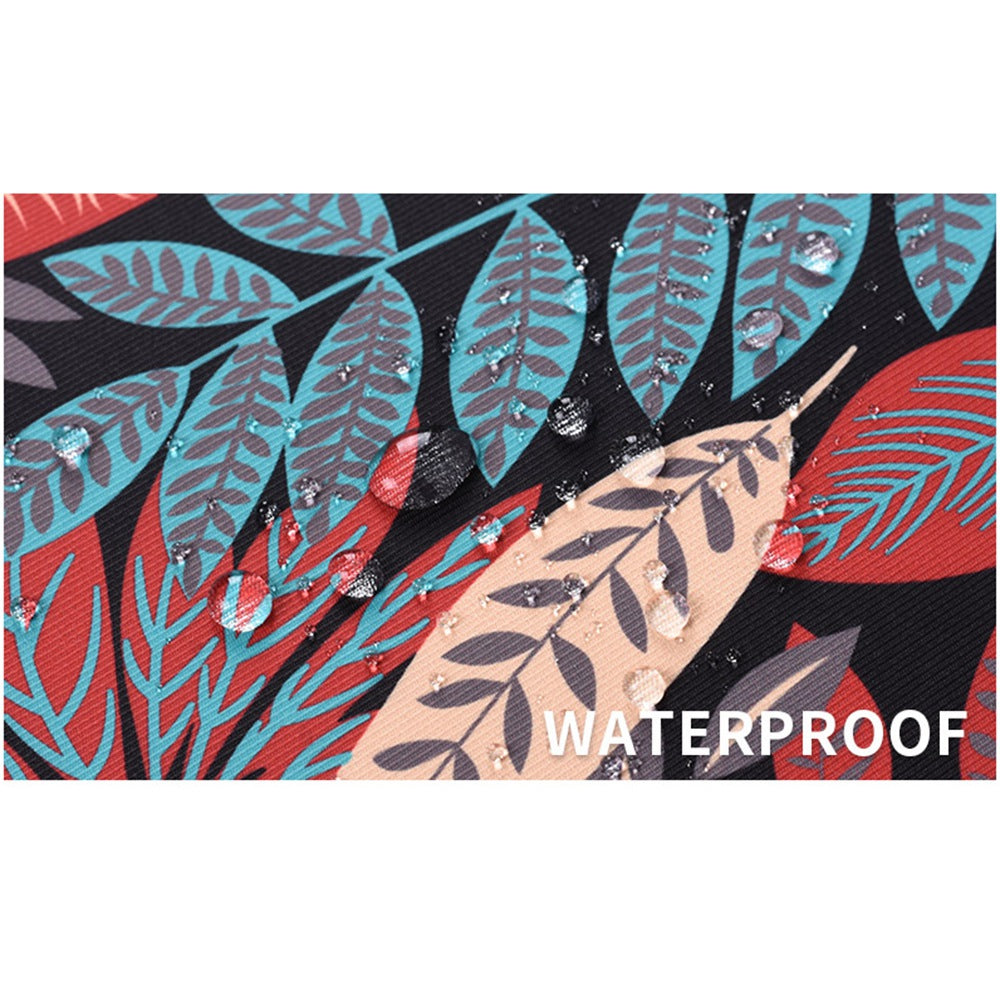 Canvasartisan H30-B01 12-inch Laptop Carrying Bag Colorful Bag Leaf Pattern Notebook Computer Handbag - Black