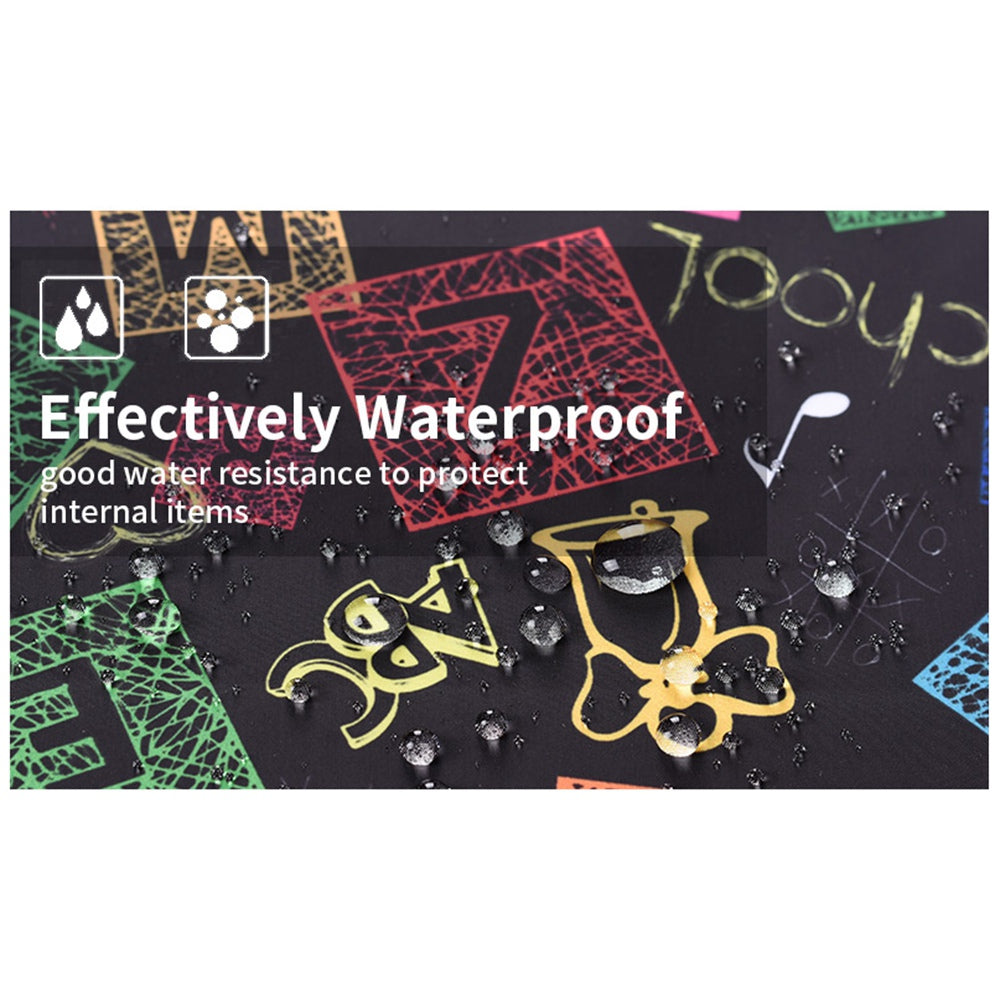 for 15-inch Notebook Colorful Characters Patterned Polyester Handbag Cover Carrying Messenger Briefcase Handheld Laptop Handle Protective Sleeve Bag