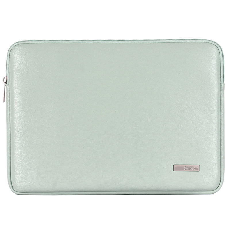Canvasartisan L6-04 for 13-inch Notebook Solid Color Laptop Zippered Protective Bag PU Case with Inner Compartment - Green