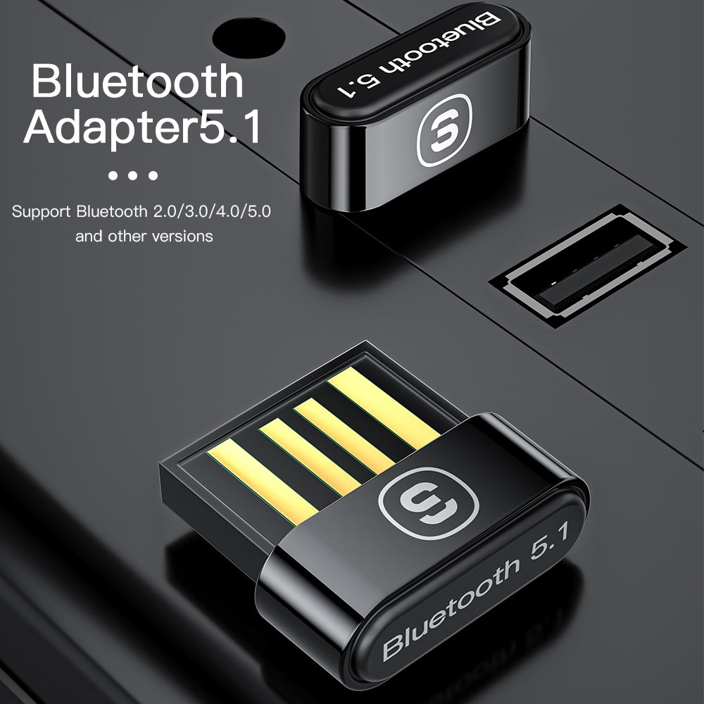 Essager USB Bluetooth 5.1 Adapter USB Bluetooth 5.1 Dongle - Balck