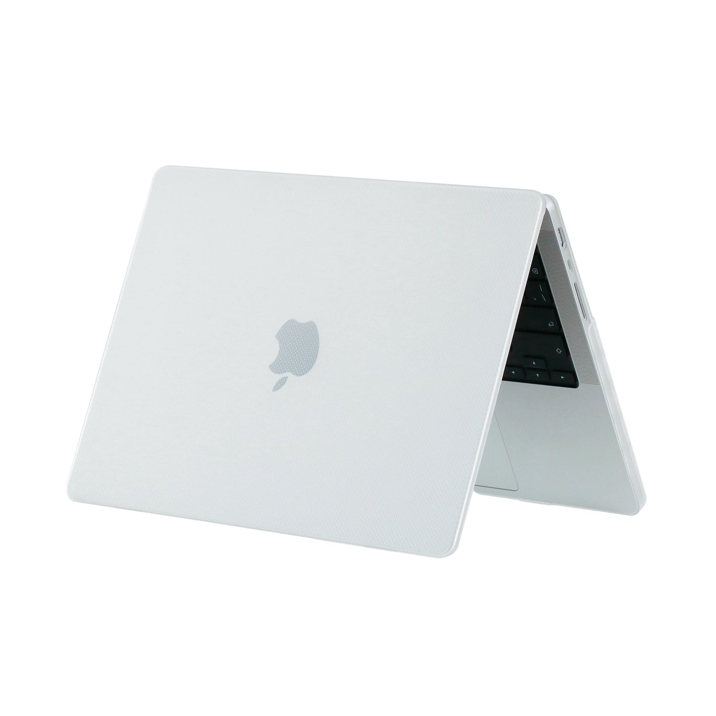 For MacBook Air 13 inch A1932 / A2179 / A2337 Anti-Fingerprint Dot Texture Hard Laptop Cover Shock-Absorbent Anti-Fall Hardshell Case - White