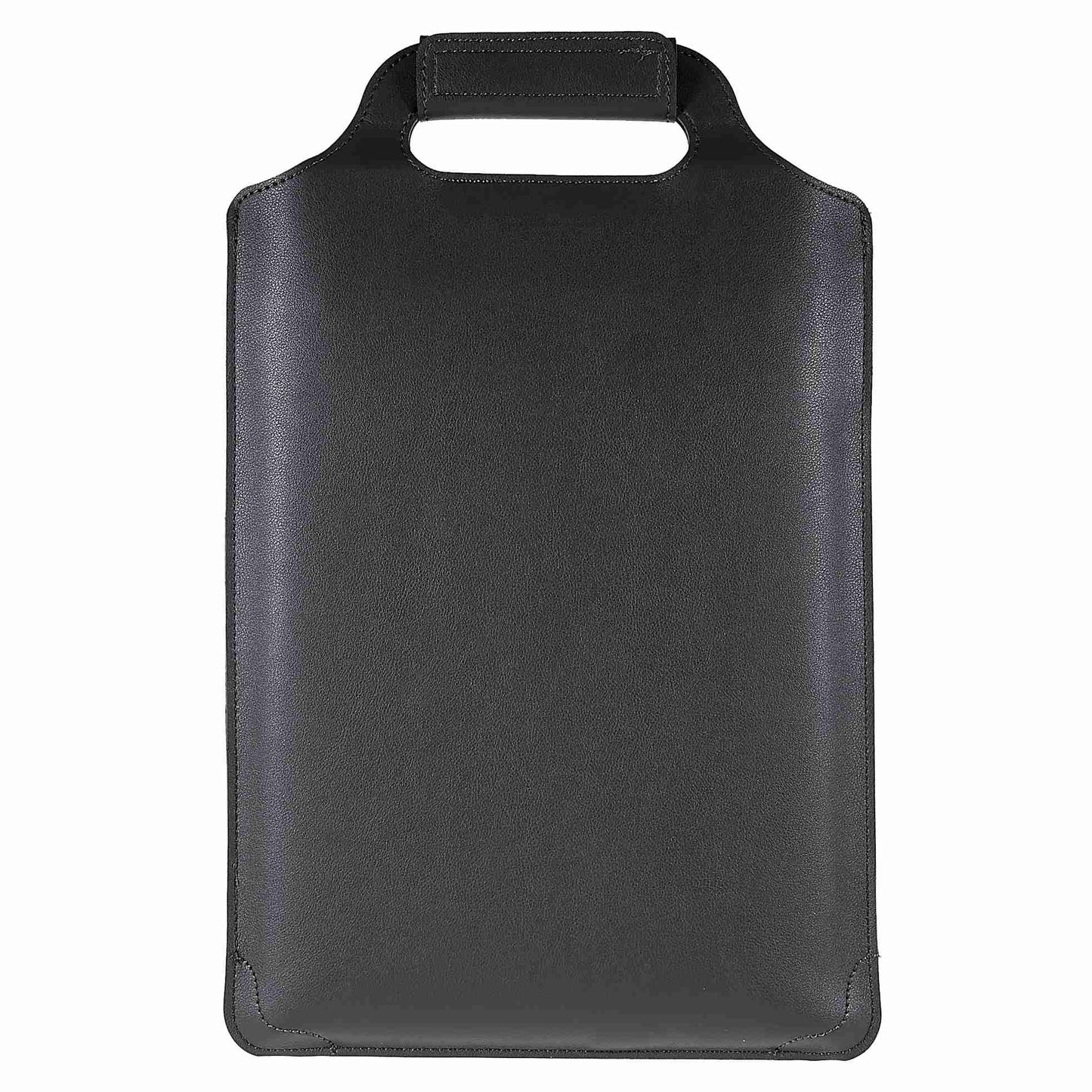 11-12inch PU Leather Laptop Sleeve Case Handheld Carrying Bag with Adjustable Stand - Grey