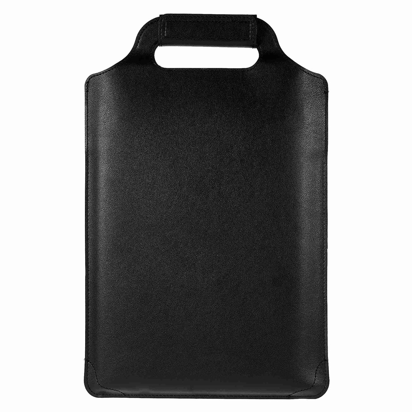11-12inch PU Leather Laptop Sleeve Case Handheld Carrying Bag with Adjustable Stand - Black