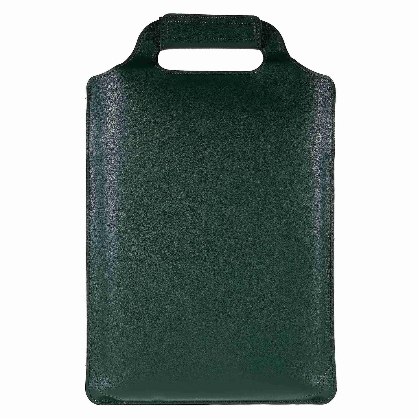15-inch Laptop Sleeve Case PU Leather Notebook Carrying Case with Adjustable Stand - Green