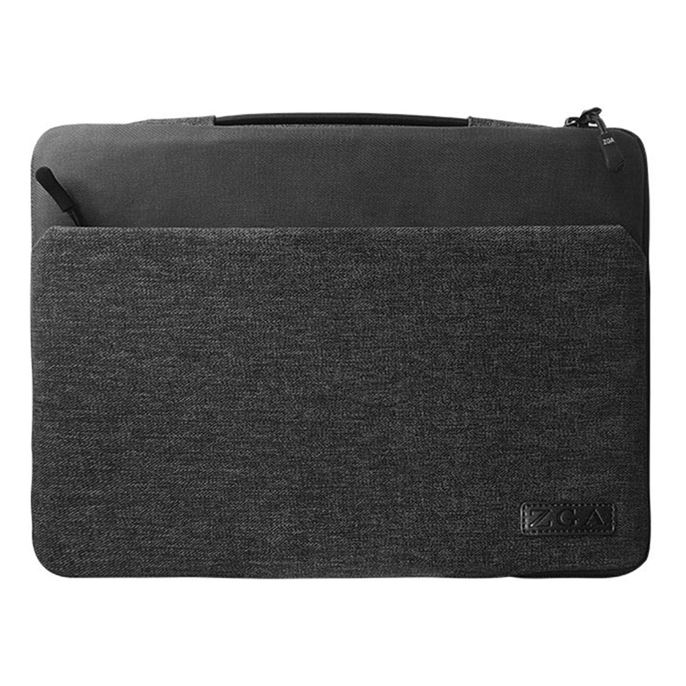 ZGA BG-01 14inch Notebook Computer Storage Bag Soft Lining Laptop Sleeve Bag with Hiding Handle Strap - Black