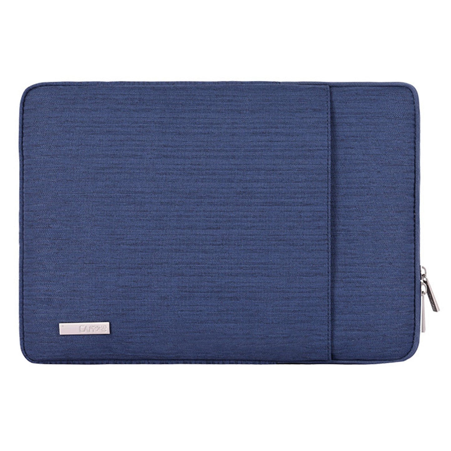 Canvasartisan L28-19 15-inch Laptop Sleeve Business Style Polyester Zipper Notebook Bag (Vertical Type) - Blue
