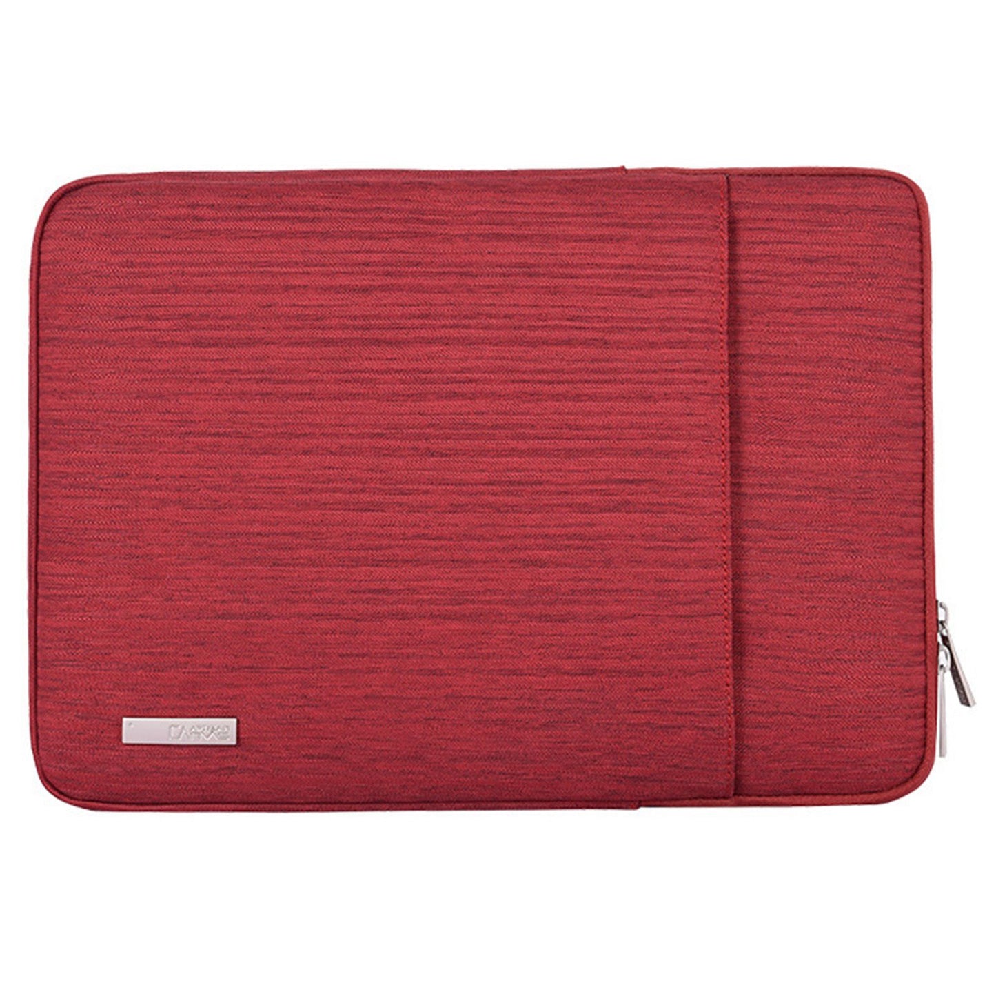 Canvasartisan L28-19 15-inch Laptop Sleeve Business Style Polyester Zipper Notebook Bag (Vertical Type) - Red