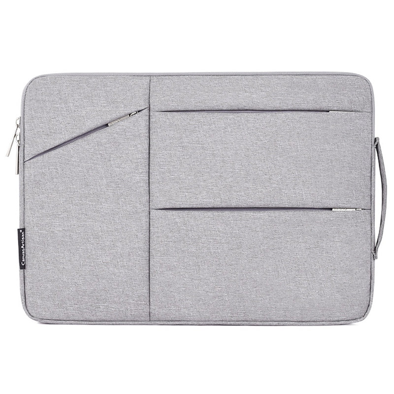 Canvasartisan L25-58 12-inch Laptop Protective Sleeve Business Style Notebook Carrying Bag - Light Grey