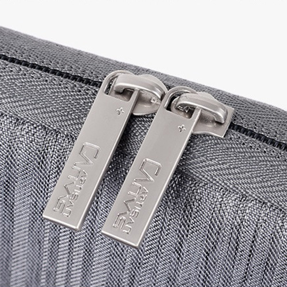 Canvasartisan L28-19 11-inch Laptop Anti-scratch Carrying Bag Business Style Notebook Waterproof Protective Sleeve (Vertical Type) - Light Grey