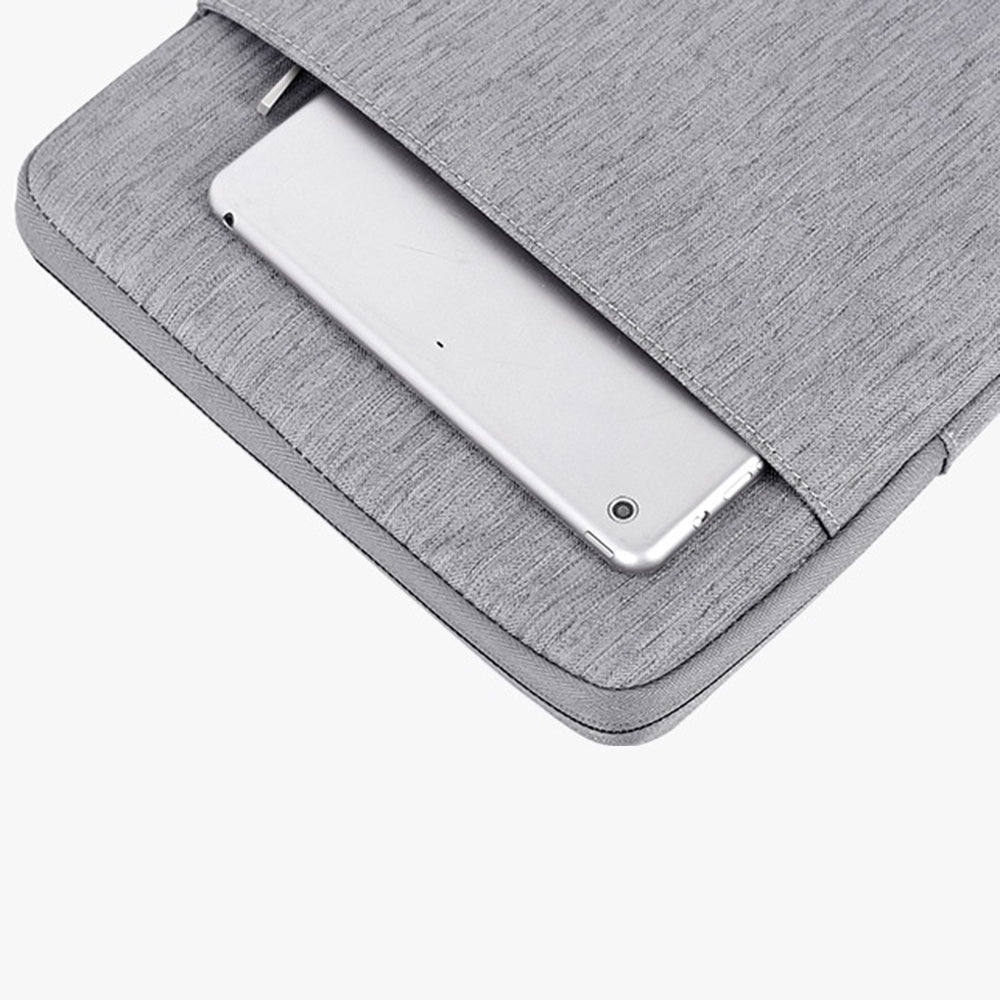 Canvasartisan L28-19 11-inch Laptop Anti-scratch Carrying Bag Business Style Notebook Waterproof Protective Sleeve (Vertical Type) - Light Grey