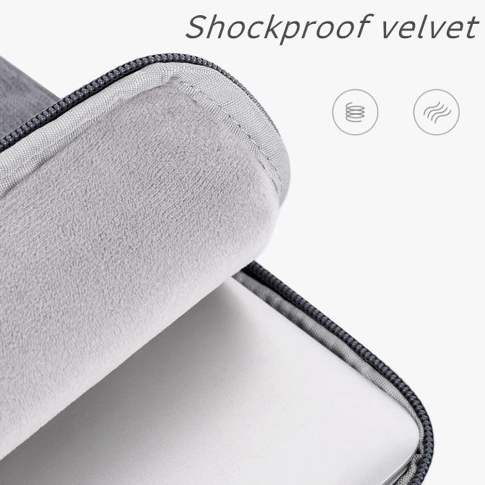 Canvasartisan L28-19 11-inch Laptop Anti-scratch Carrying Bag Business Style Notebook Waterproof Protective Sleeve (Vertical Type) - Black