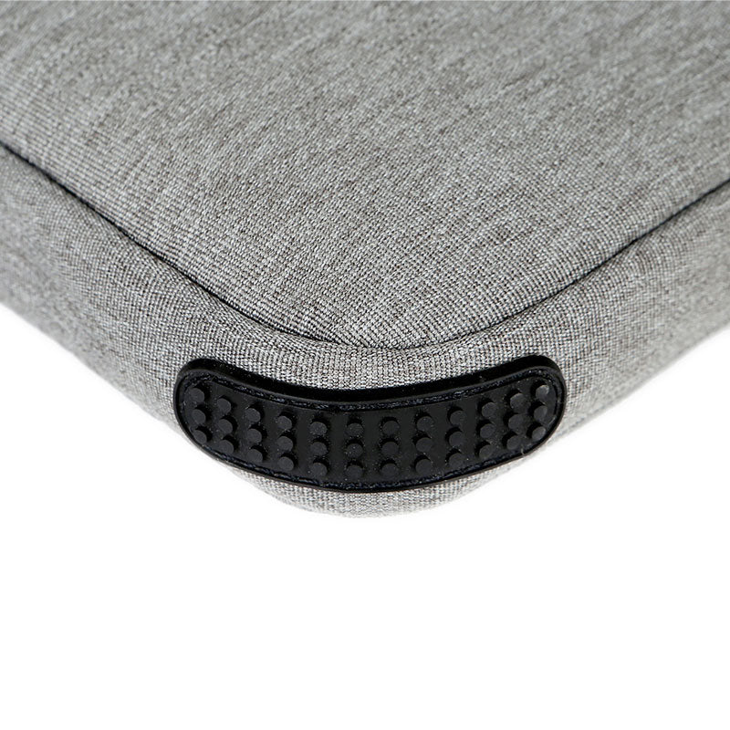 OKADE T53 13.3inch Laptop Sleeve Anti-scratch Oxford Cloth Handbag Shockproof Carrying Bag Bi-color Style Notebook Case - Light Grey