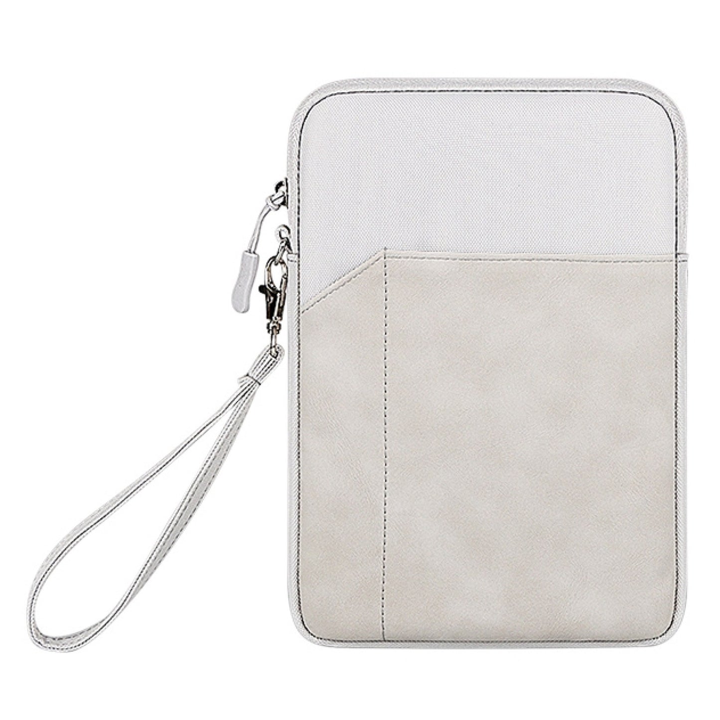 Uniqkart HWL7018 Zippered Carry Case for iPad 9.7-11 inch Scratch-Proof Tablets Sleeve Bag with Strap - Light Grey