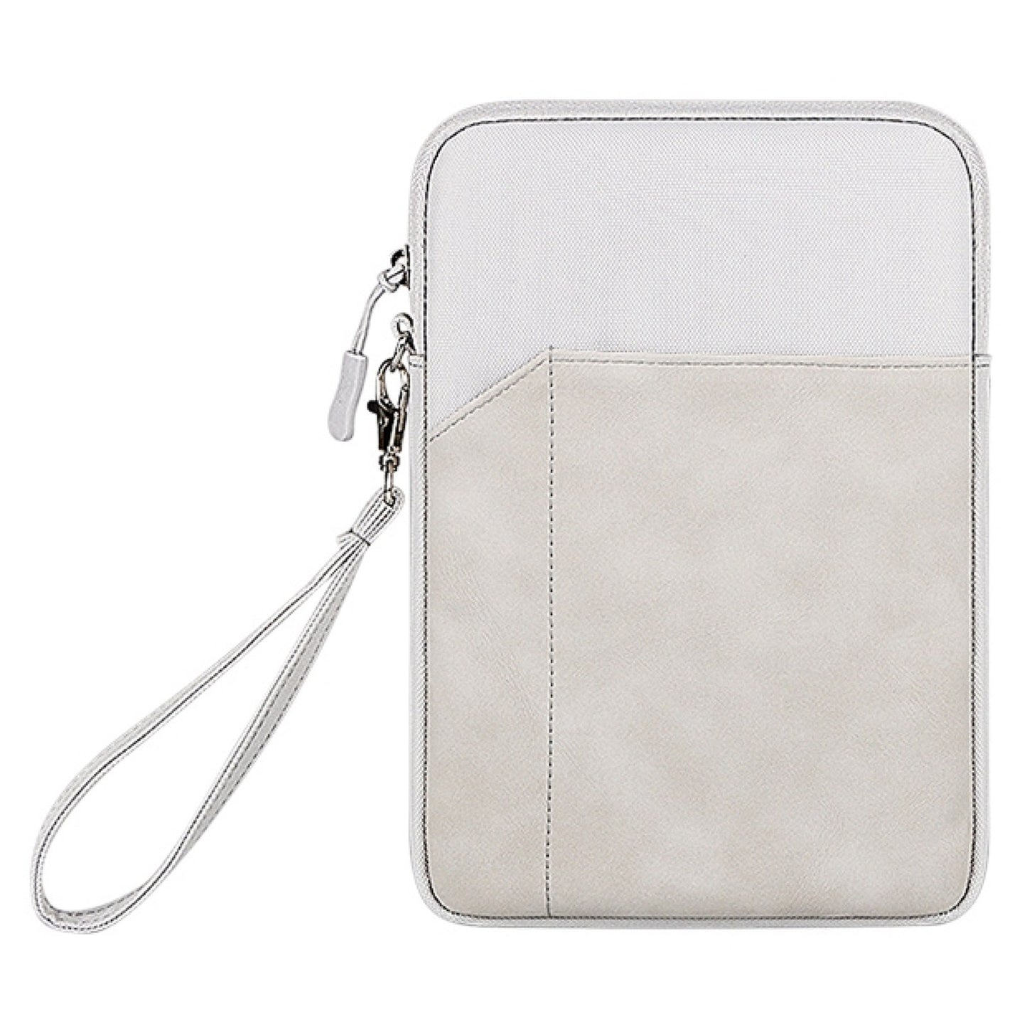 Uniqkart HWL7017 Shockproof Carry Case for iPad mini 7.9-8.4 inch Scratch Resistant Tablets Zippered Sleeve Bag with Outer Pouch - Light Grey